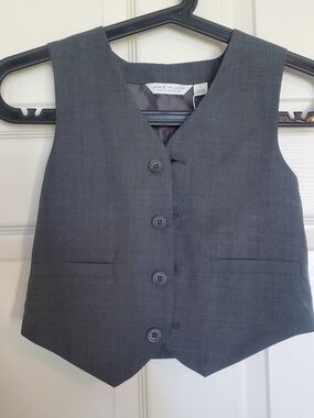 Janie and Jack Boys' Gray Dress Vest